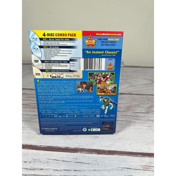 Toy Story 3 Blu-Ray/DVD 4-Disc Combo Pack w/ Slipcover Disney Pixar New - Picture 2 of 3